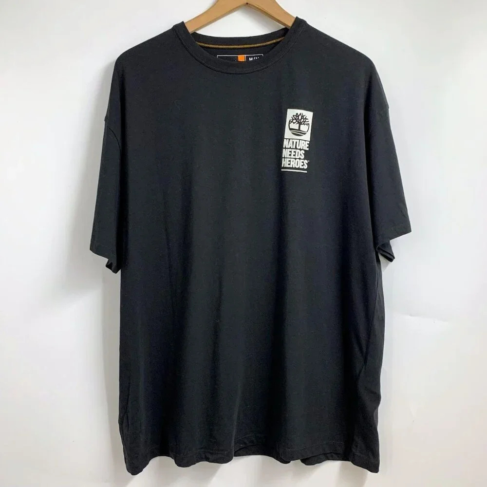 Timberland Men's Nature Needs Heroes Crew Neck Short Sleeve Shirt Size M‎ NWT